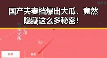 国产夫妻档爆出大瓜,竟然隐藏这么多秘密!