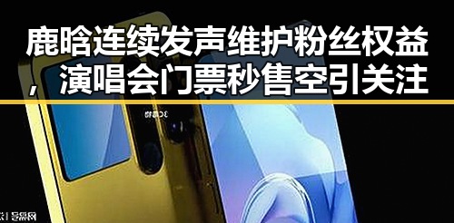 鹿晗连续发声维护粉丝权益，演唱会门票秒售空引关注